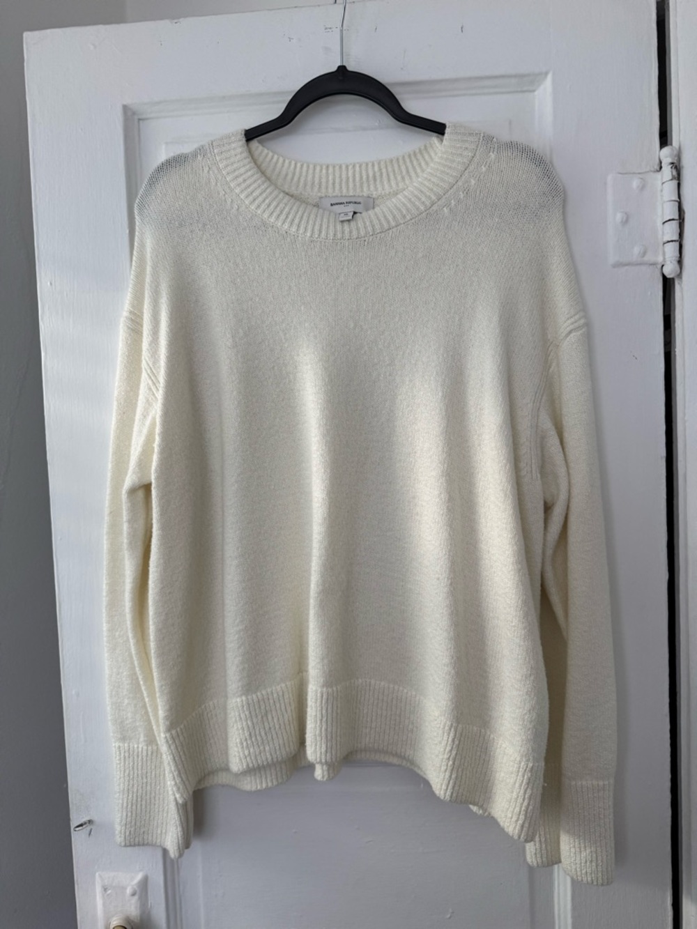 Banana republic Cream Crewneck Women's Sweater